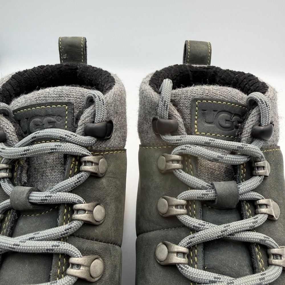 UGG Olivert Norse Gray Waterproof Leather Hiker Snow Boots Shoes Men's Size 7.5 - Picture 8 of 11
